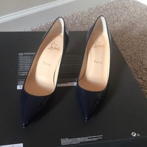 Patent leather kitten heels